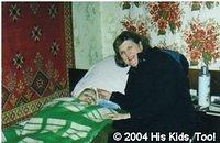 Lynn is shown visiting a 103 year old lady