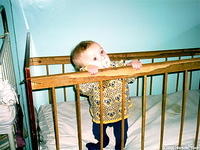 This little one struggles to stand.  Cribs are in disrepair, with your financial assiance of only $20.00 His Kids, Too! can purc