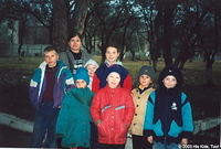His Kids, Too!, director, Teresa Fillmon is pictured here with some of the orphans of the internot (Boarding School) who venture