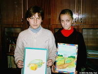 These young ladies are quite the artists, their work will become greeting cards that will be sold, with all profits benefting th