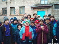 These children were very thankful for the warm clothing you provided for them!