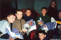 Boys with their gifts.
