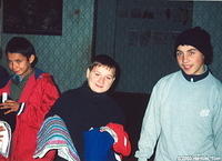 These boys are quite happy with their many gifts.