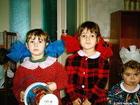 Though Alina (far left) is small, she is the eldest of the group.