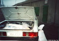 Purchased in 50 kilo bags of flour, sugar, pasta, buckwheat, rice; also soap, toilet tissue, toothbrushes/paste, tylenol, shampo