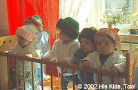 We delivered the rest of the wonderful caps to an orphanage with young children, and here they are enjoying their hats!