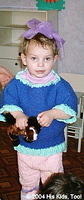 This little girl likes her new sweater, thank you Ms. H.