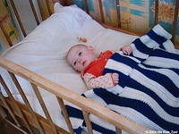 Little Vanya likes his new blanket!  Thanks to Michelle Haben.
