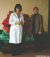 Here the Hospital Director and His Kids, Too! director are with the donation.