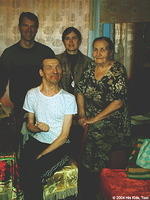 With our new friend, Victor and his mother, His Kids, Too! Director and Board Member, Ray G. made a committment to help him fulf