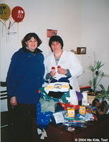 Teremok - His Kids, Too! board member Lynn A. is pictured here with the director of the Teremok Orthopedic Childrens facility.