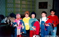 Here the younger girls receive their gifts!