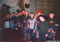 The little boys are thrilled to be getting new clothing, and more!