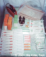 These medical supplies were purchased for the summer camp for orphans.