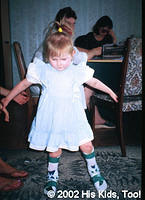 Thanks to Medishare this little girl is taking her first steps with her new "feet"!