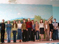 The teen class later serenaded us with "God is so Good" during the Friday presentation!