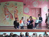 Kids loved the puppets, and later incorporated them into their end of the week presentation for the group