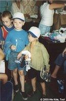 Group of boys - These boys are pleased with their new clothing, shoes and