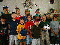 The boys were thrilled to have new sport equipment!