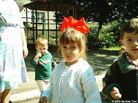 This little girl was a little leery of the camera.