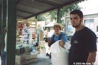 Dallas was a big help carrying these 50 Kilo bags.