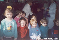 These children pose for a photo.