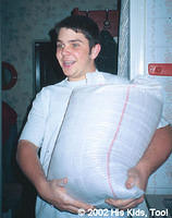 Food is purchased in large quantities.