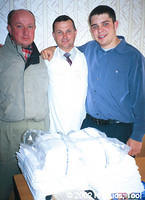 The local mental hospital director was very thankful for much needed sheets for the facility