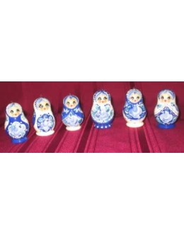 Ornament - Blue Matrushka 20053